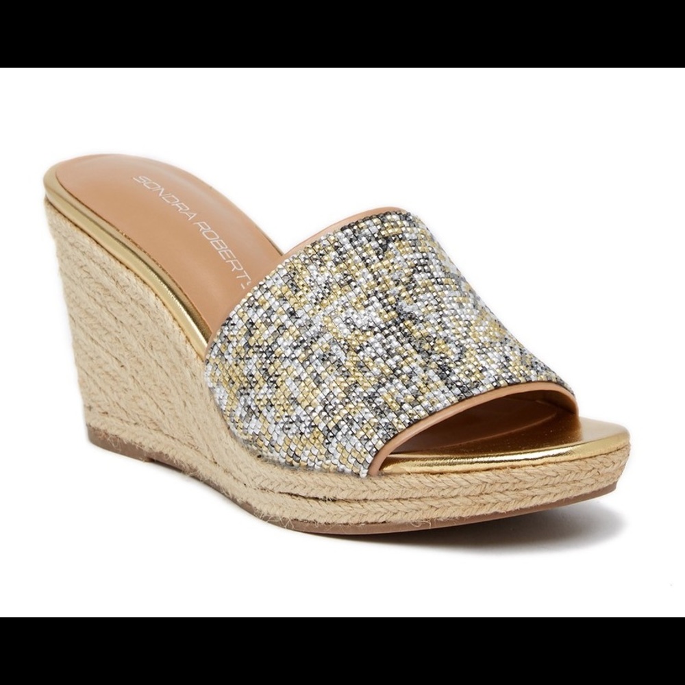 METALLIC STONE SANDAL